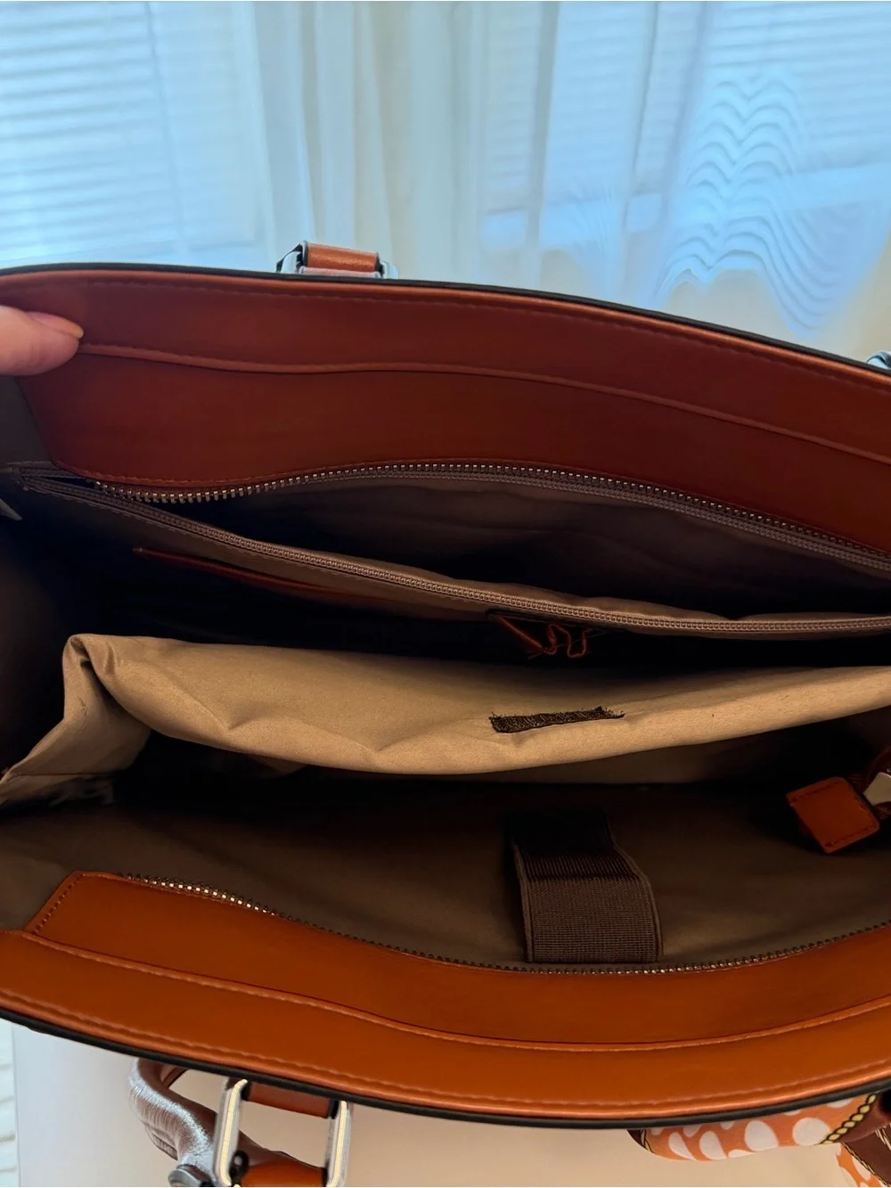 BOSTANTEN Cognac Leather Laptop Tote | Work Bag | Business Satchel